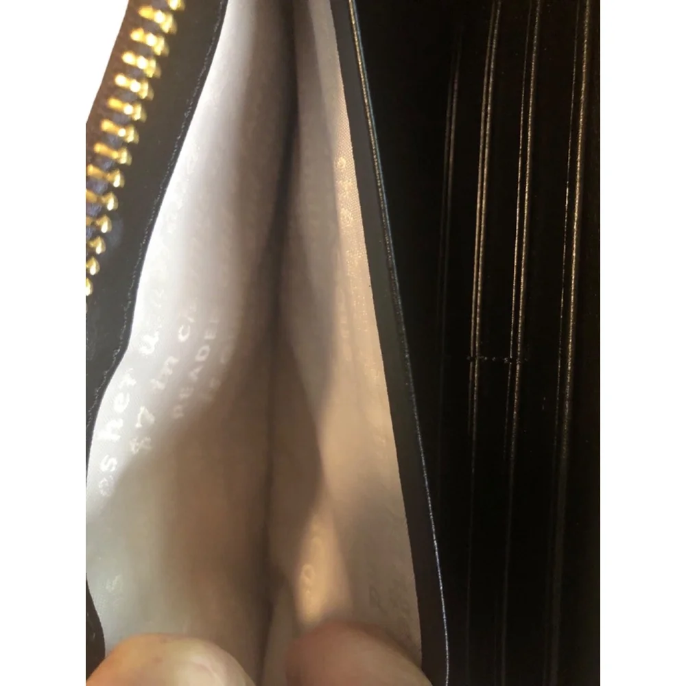 Kate Spade Hyde Lane Gingham Michele Zip Around Wallet - Picture 8 of 12